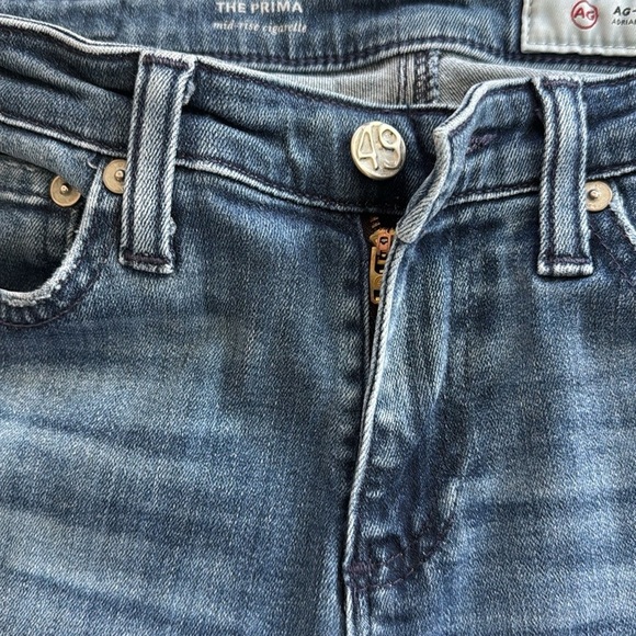 Adriano Goldschmied The Prima Mid Rise Cigarette Jeans Size 24R - Picture 5 of 11